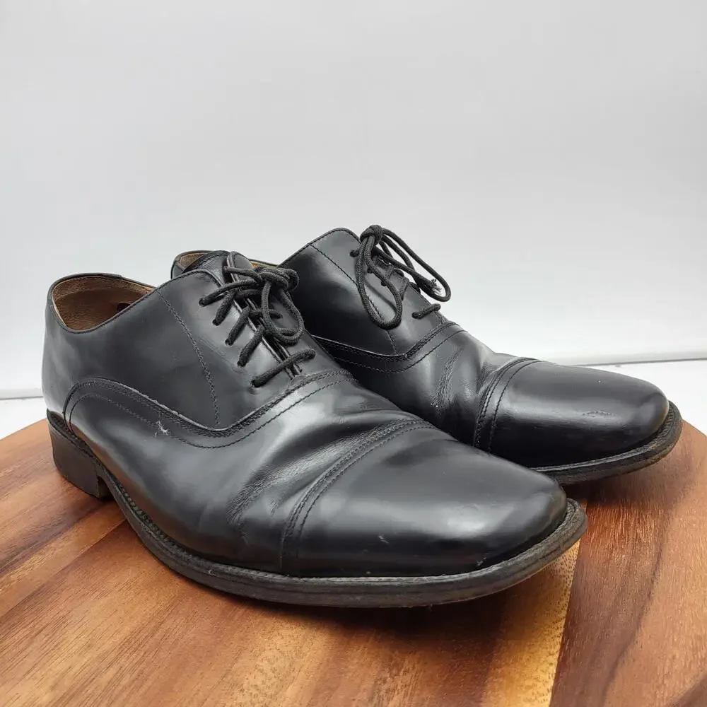 To Boot New York Adam Derrick Oxford Dress Shoes Mens Sz 9.5 Black Leather Italy